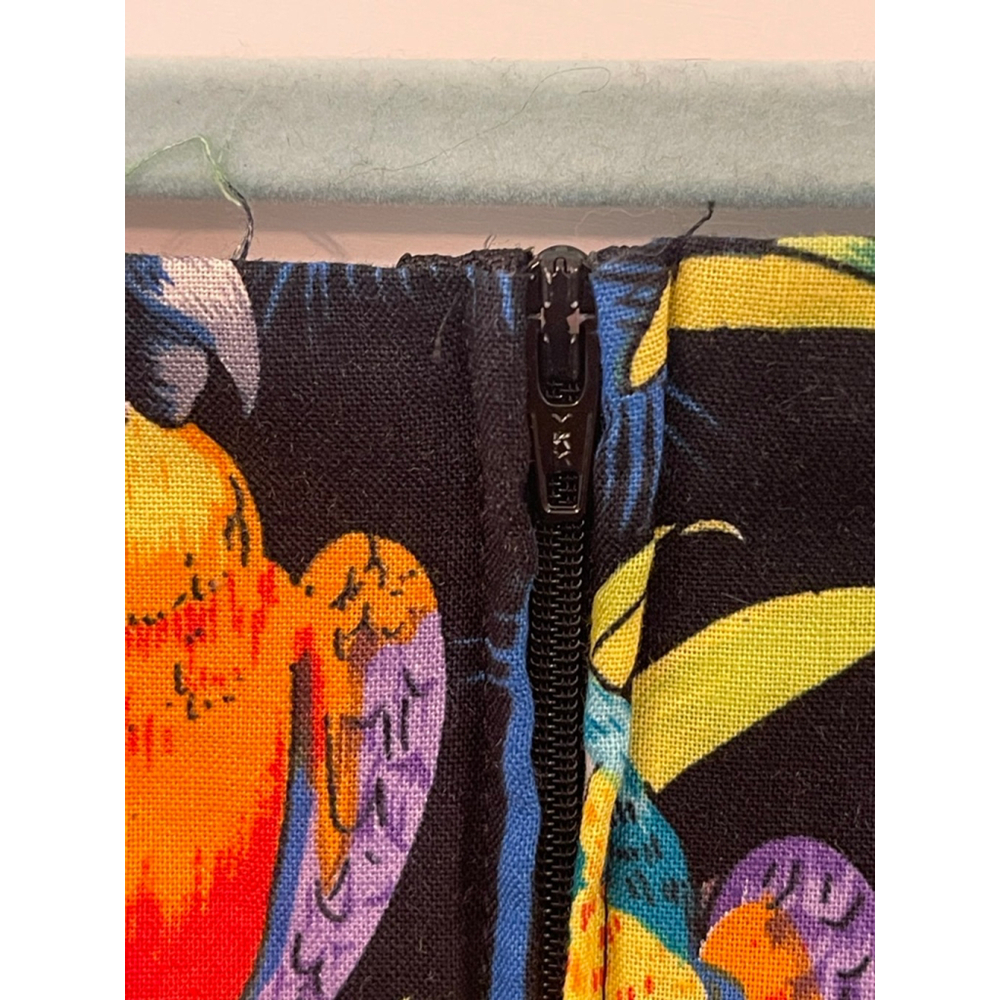 Vintage Shannon Marie Hawaii Dress Parrot Tropical Print Cotton XL USA - Picture 6 of 6
